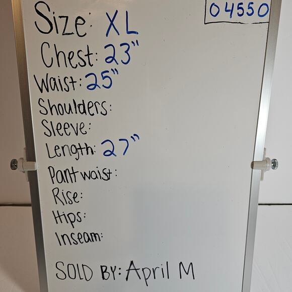 Calvin Klein womans size XL sleeveless plaid peplum shell tie waist tank top - Picture 6 of 6